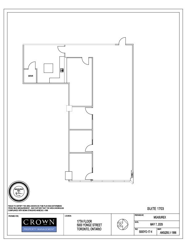5000 Yonge St, Toronto, ON for lease Floor Plan- Image 1 of 1