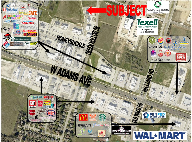 354 Green Hollow, Temple, TX à louer - Aérien - Image 2 de 2