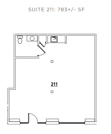 205-211 2nd St, Sausalito, CA à louer Plan d’étage- Image 1 de 1