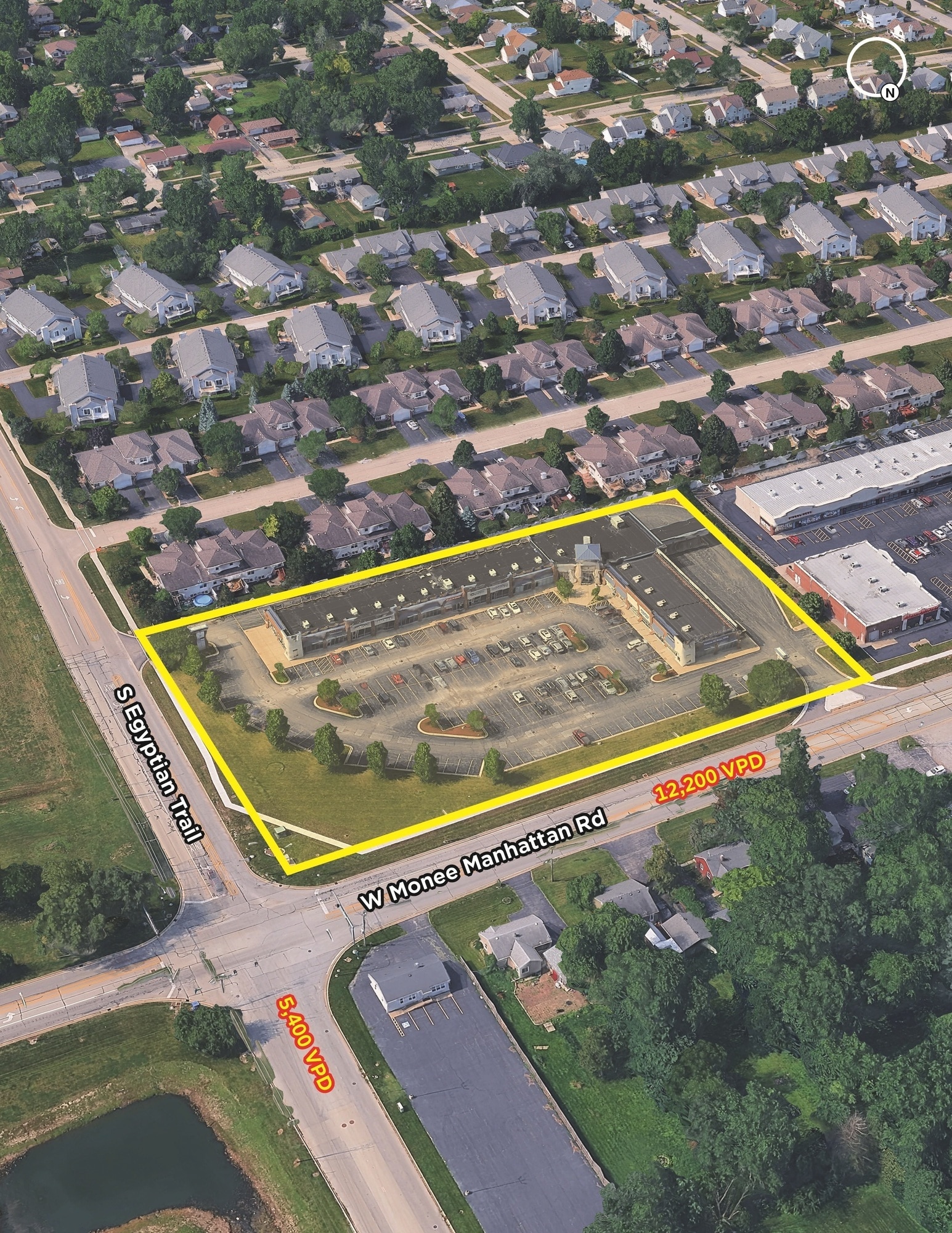 5601-5689 W Monee Manhattan Rd, Monee, IL for lease Aerial- Image 1 of 6