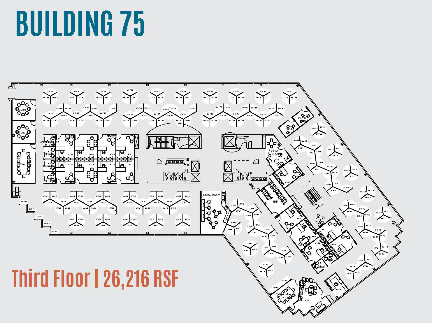 75 Tri State International, Lincolnshire, IL for lease Floor Plan- Image 1 of 6