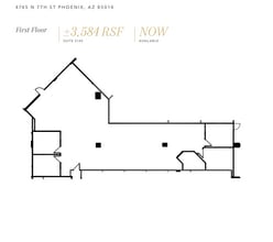 4745 N 7th St, Phoenix, AZ à louer Plan d’étage- Image 1 de 1