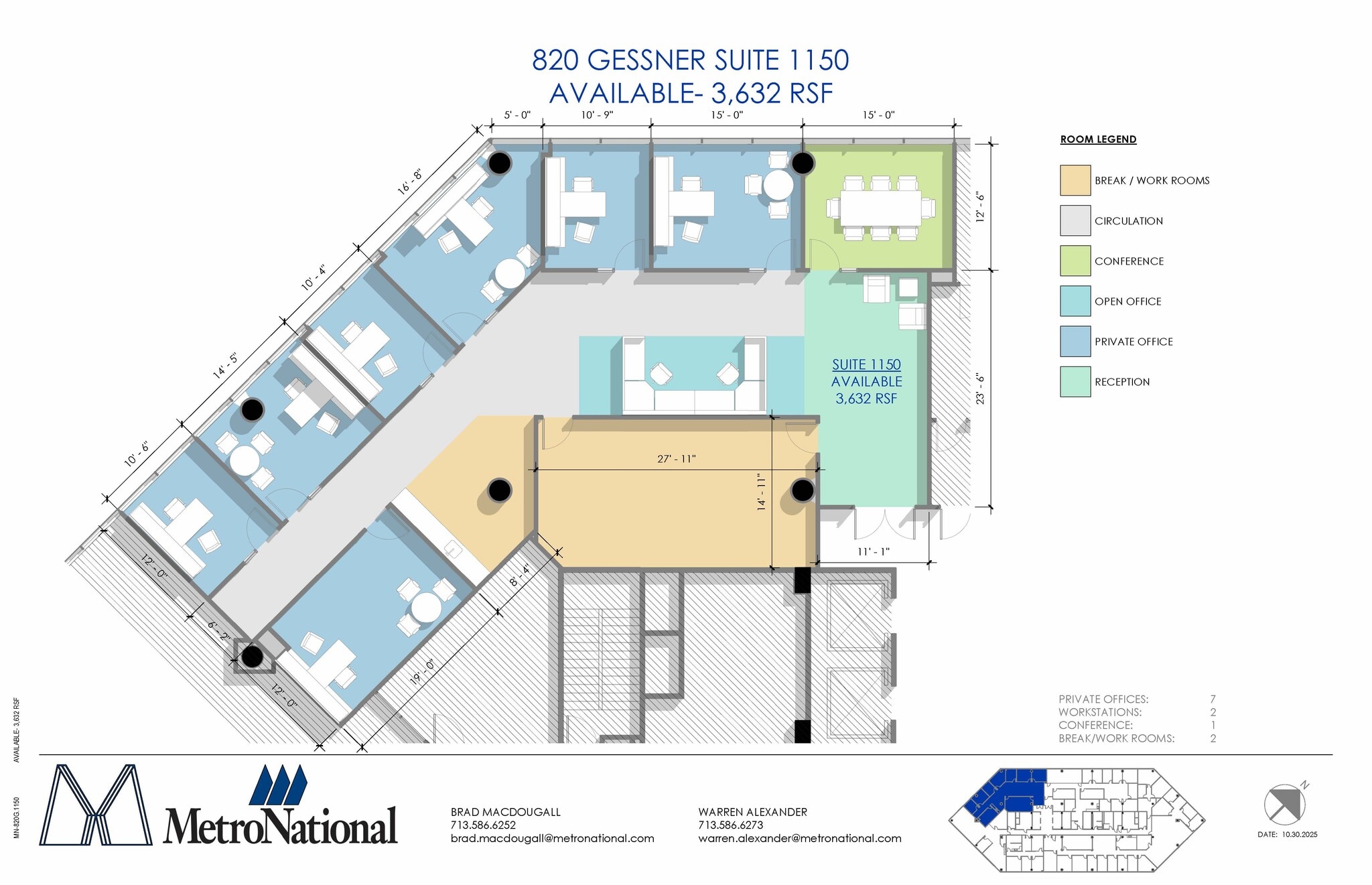 820 Gessner Rd, Houston, TX for lease Floor Plan- Image 1 of 1