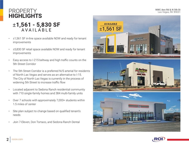 Ann Road & 5th Street, Las Vegas, NV for lease - Building Photo - Image 2 of 8