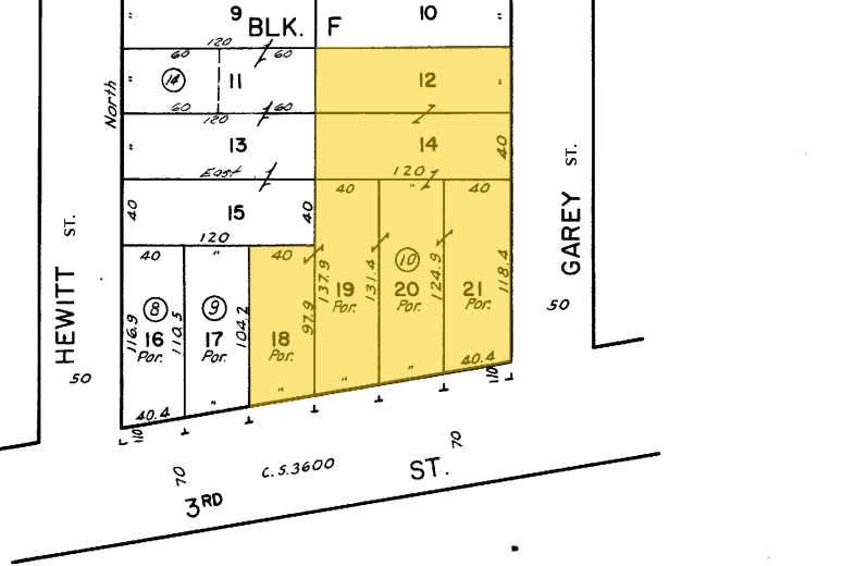 821-835 E 3rd St, Los Angeles, CA à louer - Plan cadastral - Image 2 de 22