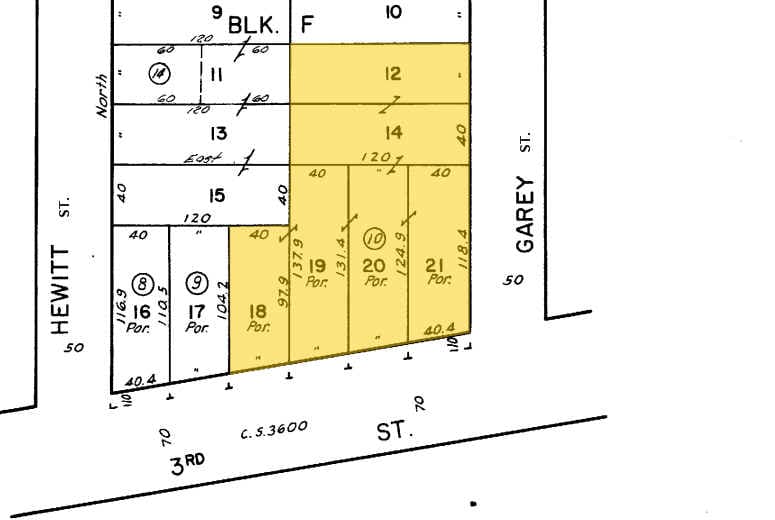 821-835 E 3rd St, Los Angeles, CA for lease - Plat Map - Image 2 of 22
