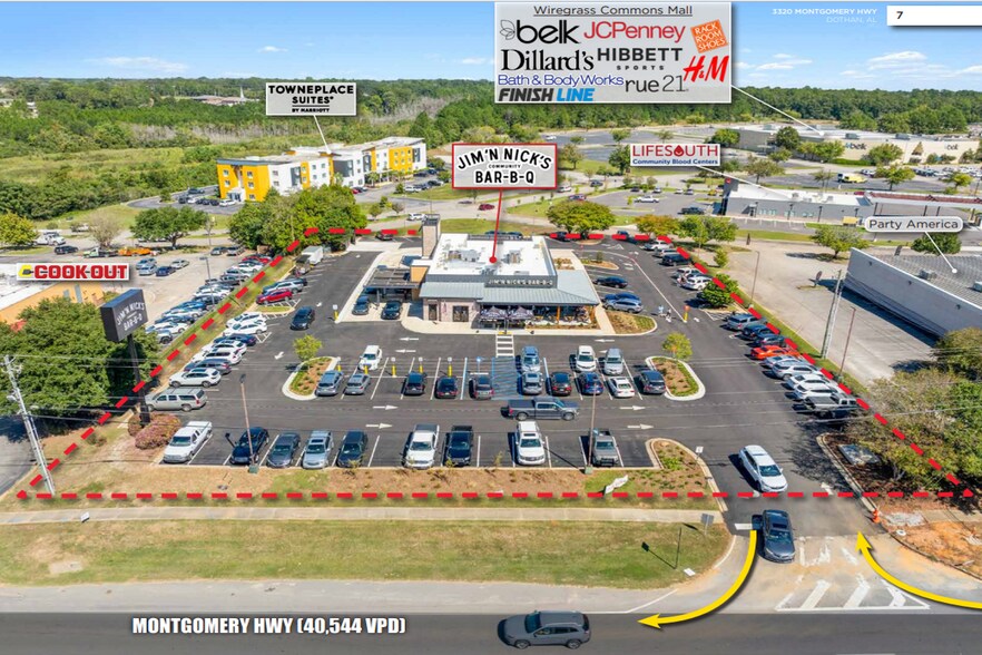 3320 Montgomery Hwy, Dothan, AL à vendre - Photo du bâtiment - Image 3 de 6