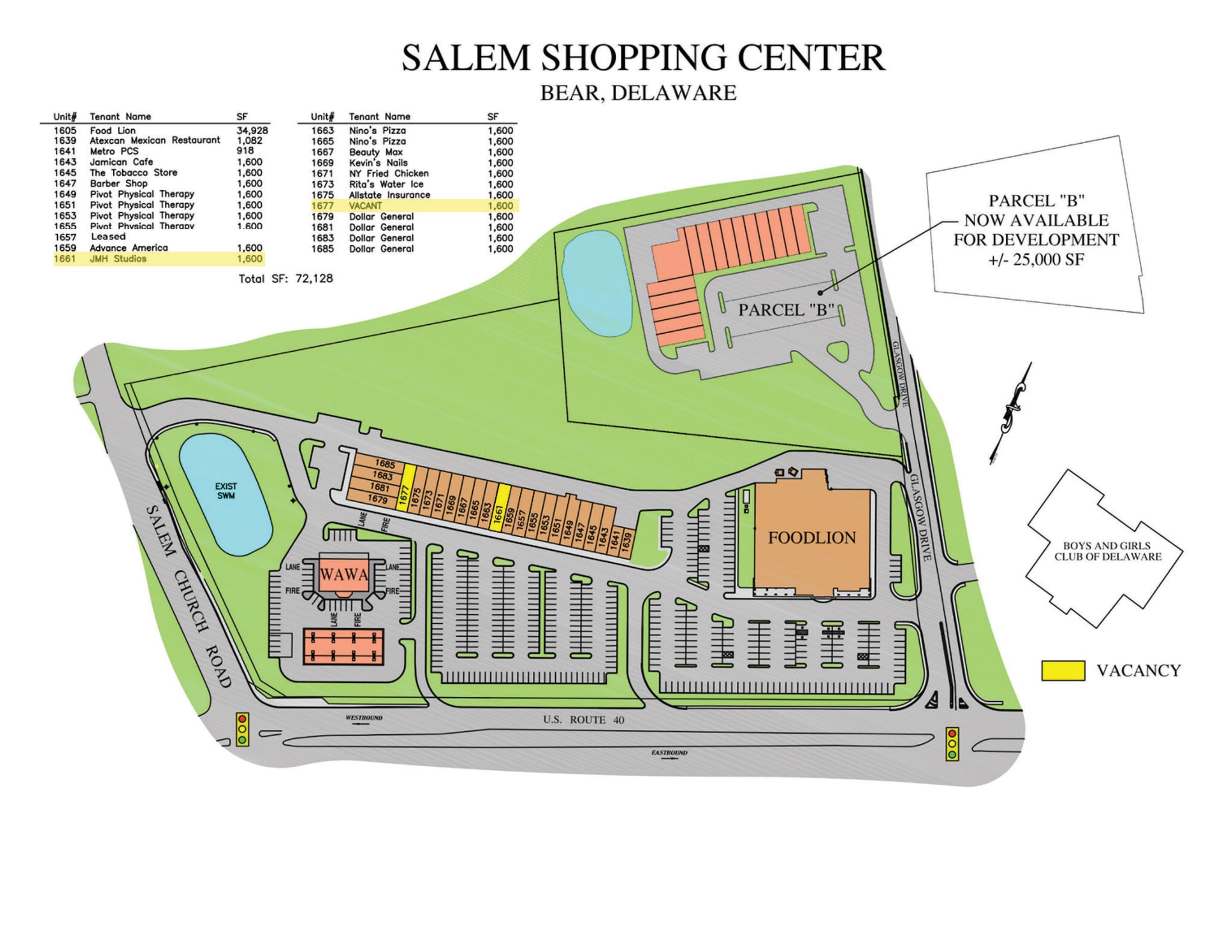 1607-1679 Pulaski Hwy, Bear, DE for lease Site Plan- Image 1 of 1