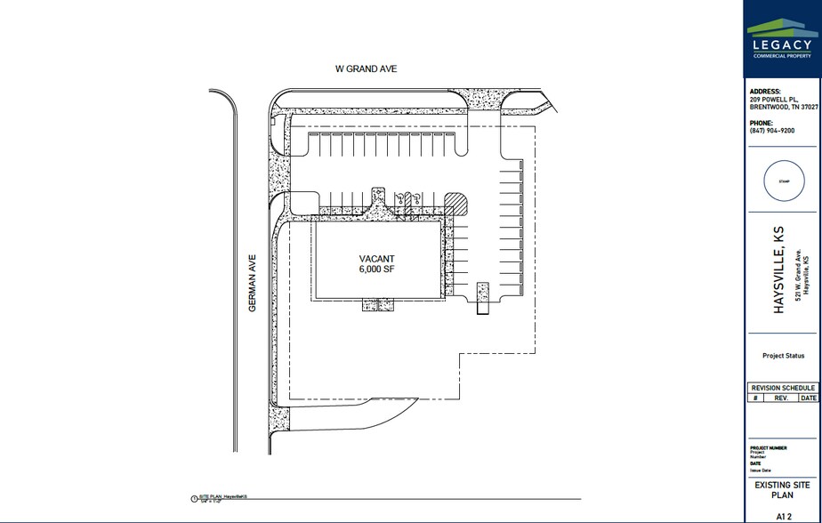 521 W Grand Ave, Haysville, KS à louer - Plan de site - Image 2 de 5