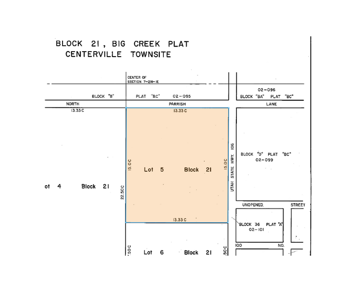 115 N Main St, Centerville, UT for sale - Plat Map - Image 3 of 3