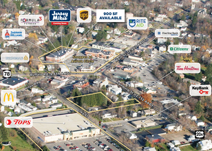 160-190 Main St, East Aurora, NY - AERIAL  map view