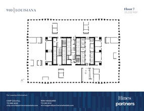 910 Louisiana St, Houston, TX à louer Plan d’étage- Image 1 de 1