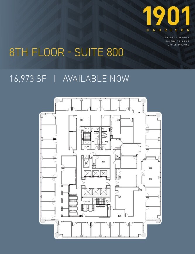1901 Harrison St, Oakland, CA à louer Plan d’étage- Image 1 de 1