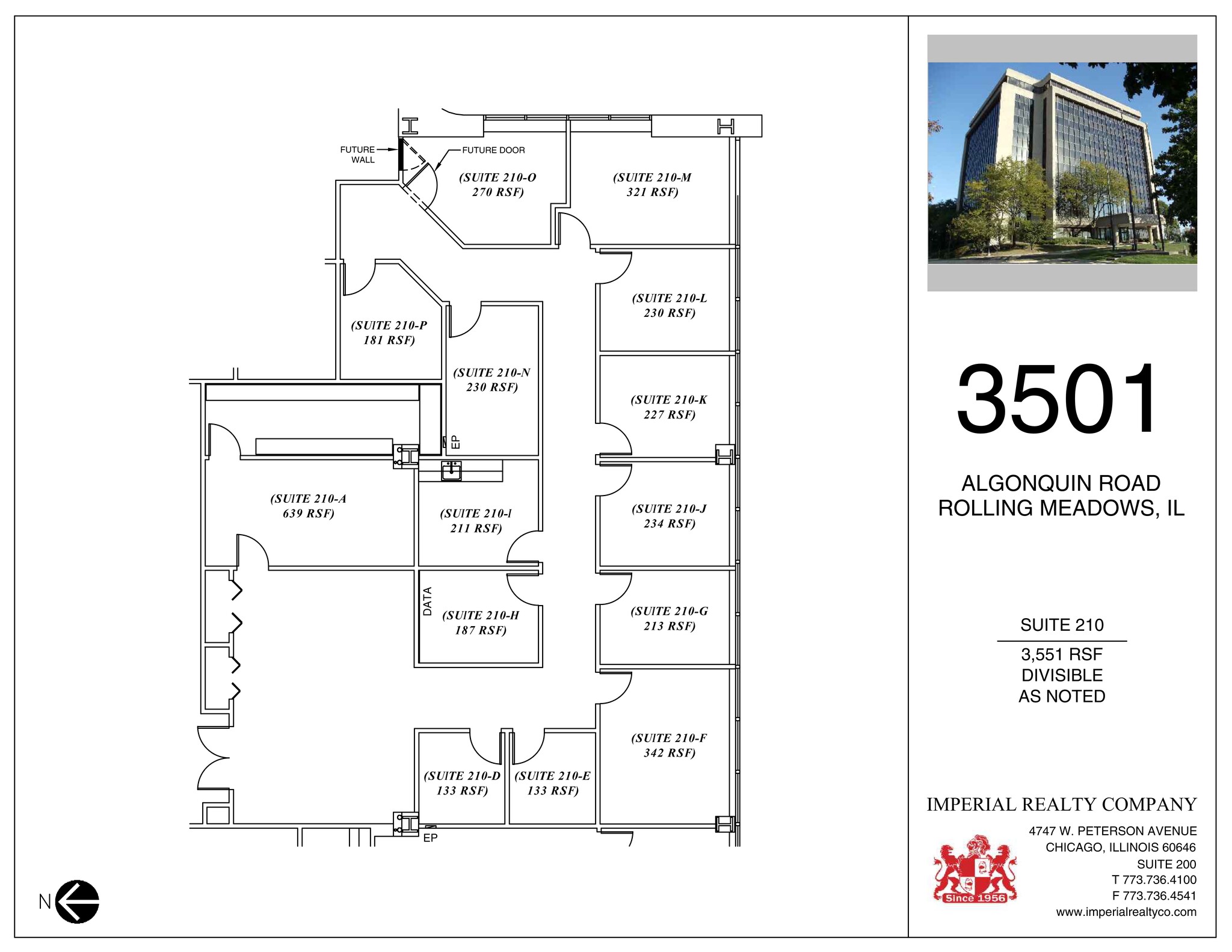 3501 Algonquin Rd, Rolling Meadows, IL for lease Site Plan- Image 1 of 1