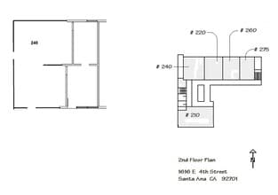 1616 E 4th St, Santa Ana, CA à louer Plan d’étage- Image 1 de 1