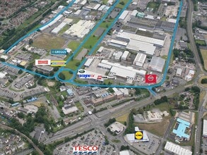 Raven Clos, Bridgend, MGN - Aerial  map view