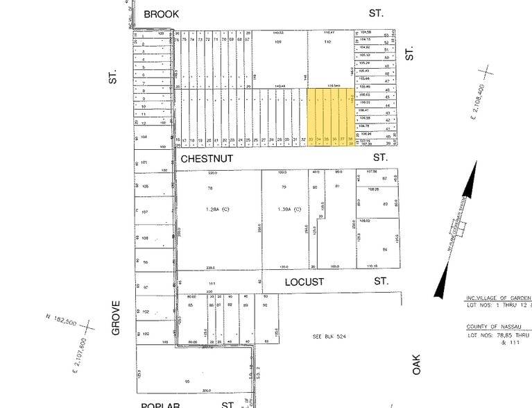 603 Chestnut St, Garden City, NY for lease - Plat Map - Image 2 of 10