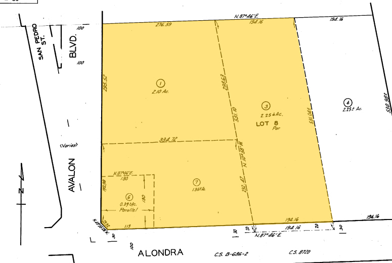 15914 S Avalon Blvd, Compton, CA à vendre - Plan cadastral - Image 3 de 3