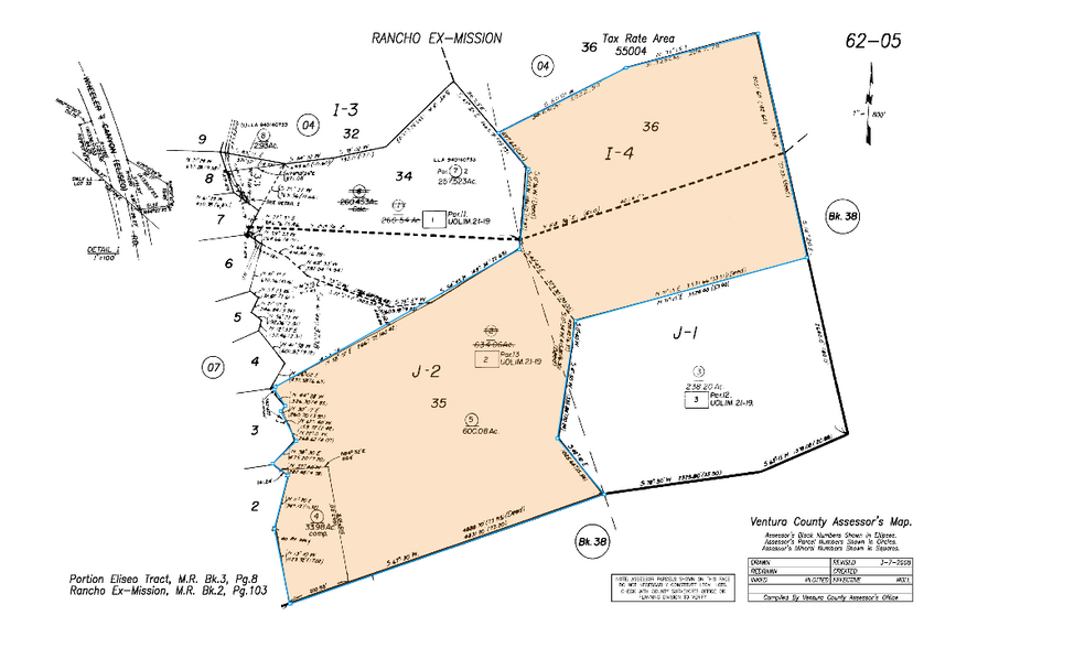 4104 Wheeler Canyon Rd, Santa Paula, CA à vendre - Plan cadastral - Image 3 de 3
