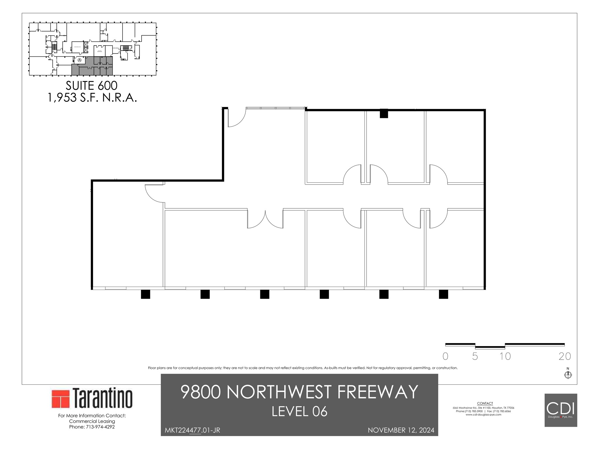 9800 Northwest Fwy, Houston, TX à louer Plan de site- Image 1 de 1