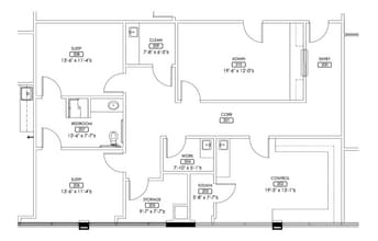17051 N Dallas Pky, Addison, TX à louer Plan d’étage- Image 1 de 1