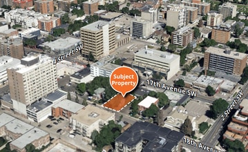 322 18th Ave SW, Calgary, AB for lease Aerial- Image 2 of 2