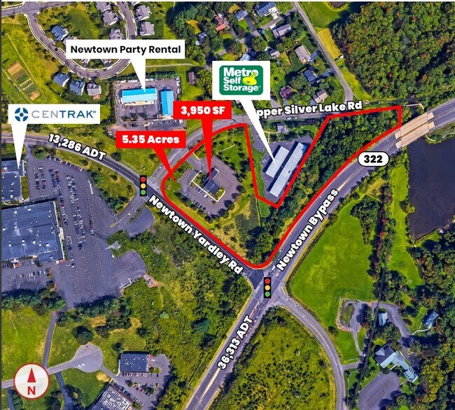 Plus de détails pour 90 Silver Lake Rd, Newtown, PA - Commerce de détail à louer