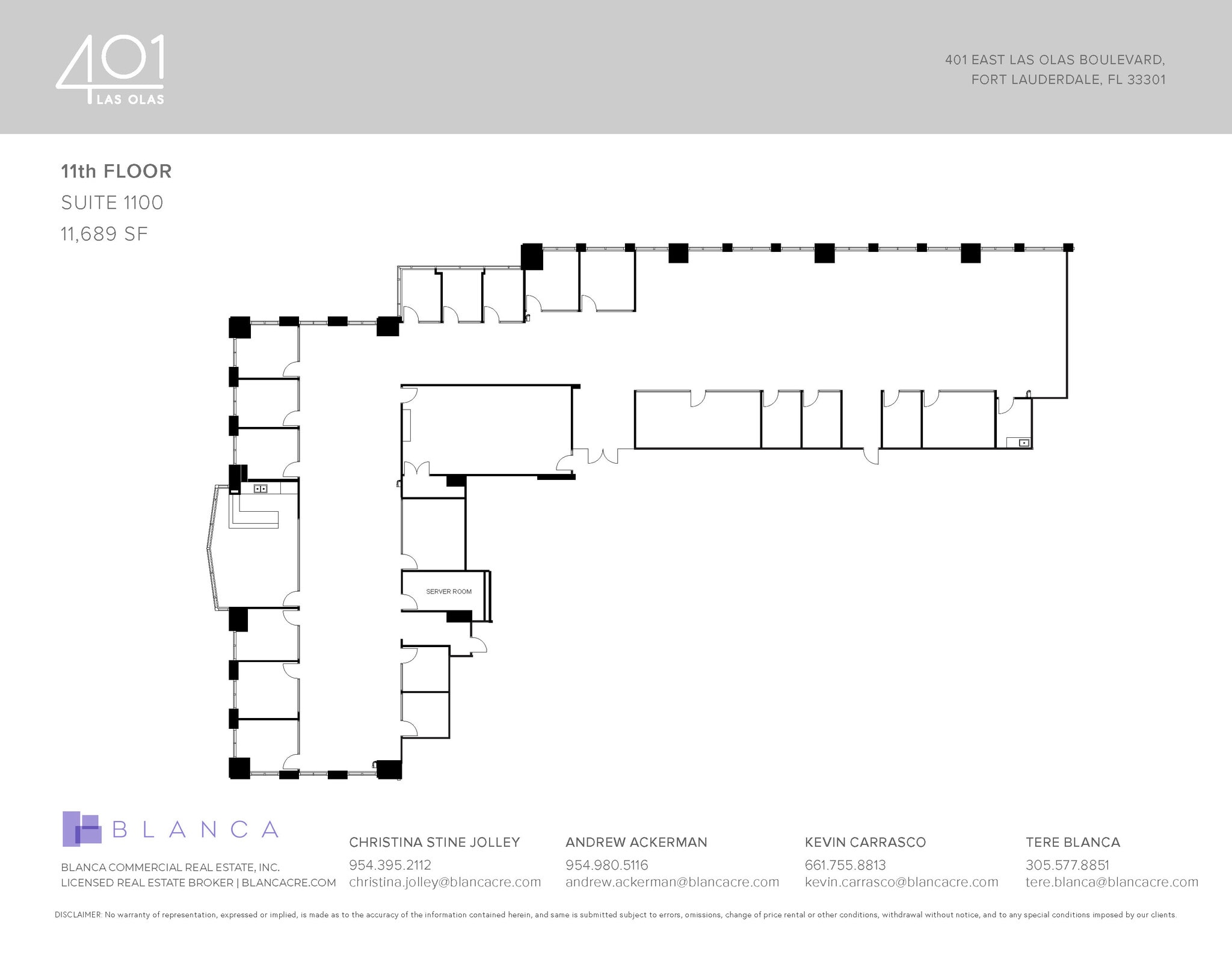 401 E las olas Blvd, Fort Lauderdale, FL à louer Plan d’étage- Image 1 de 1