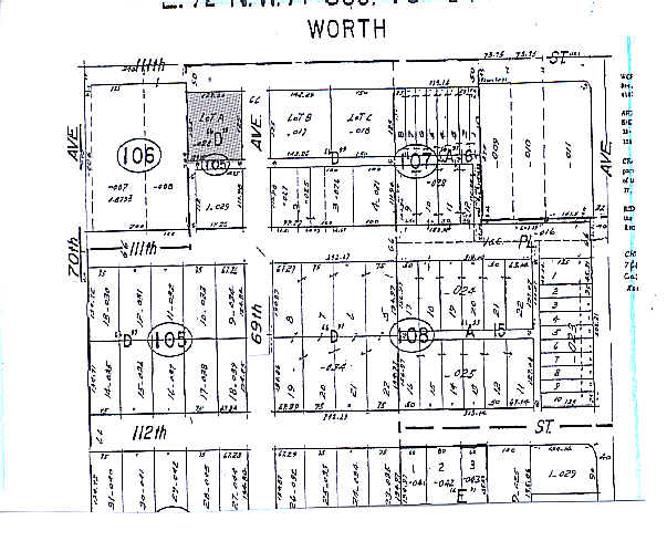 6901 W 111th St, Worth, IL à louer - Plan cadastral - Image 2 de 3