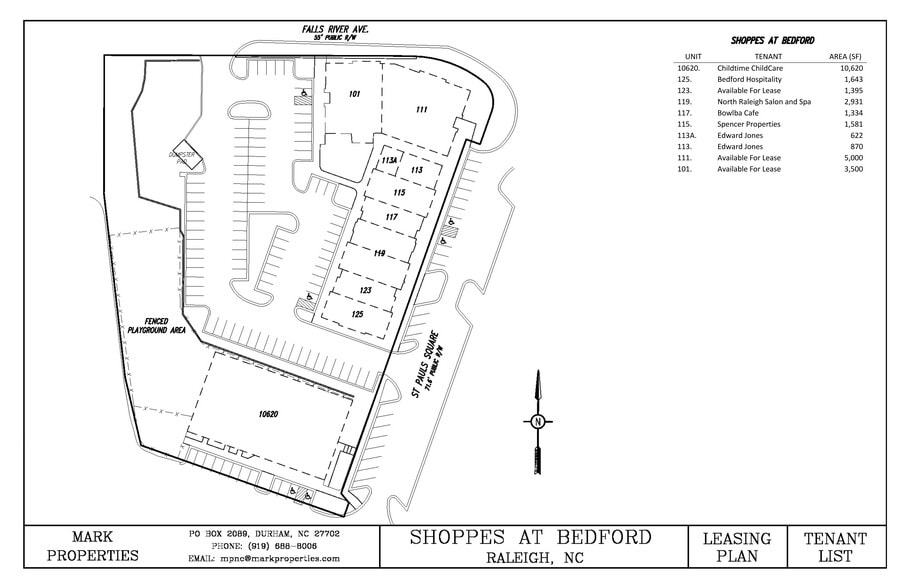 3607 Falls River Ave, Raleigh, NC for lease - Site Plan - Image 2 of 2