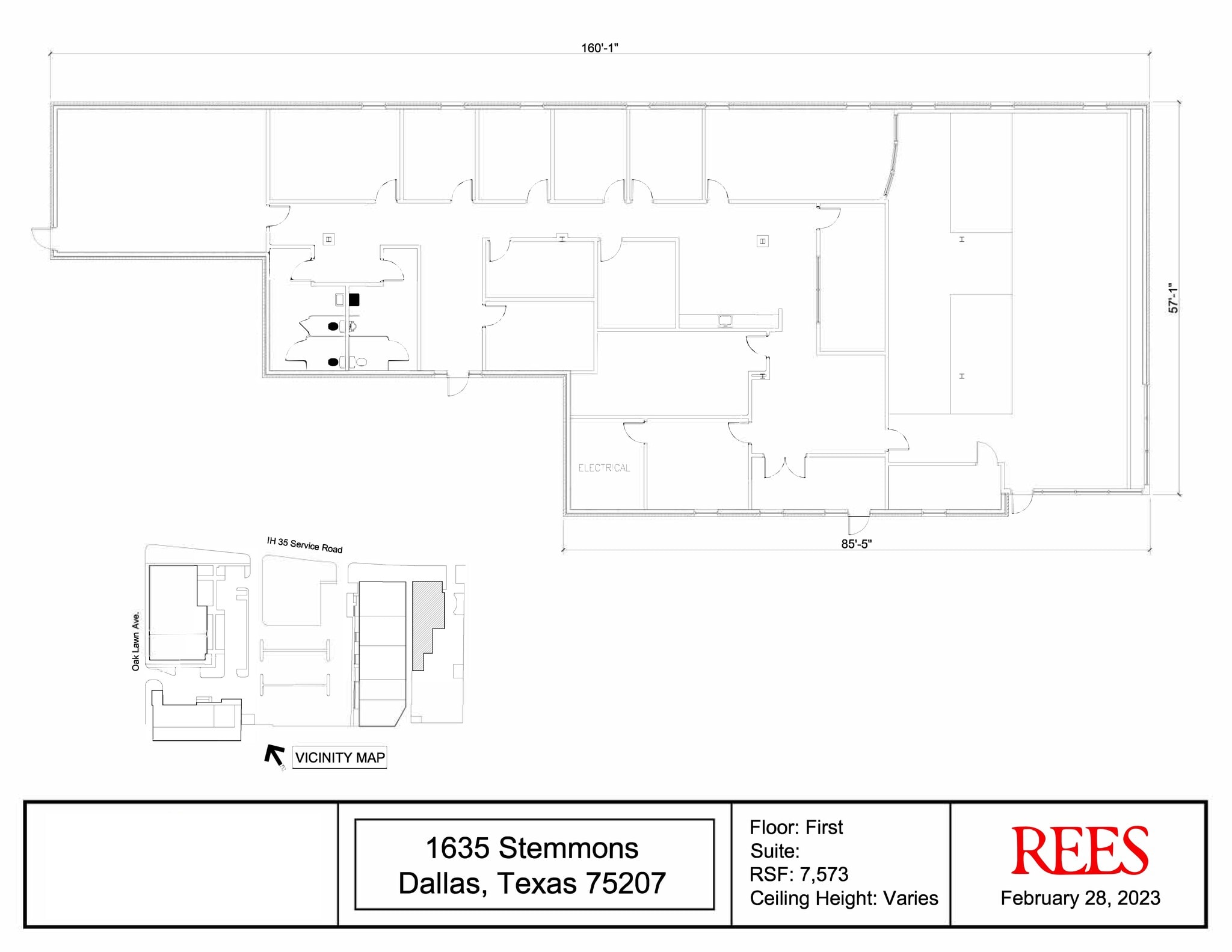 1635 N Stemmons Fwy, Dallas, TX à louer Plan de site- Image 1 de 1