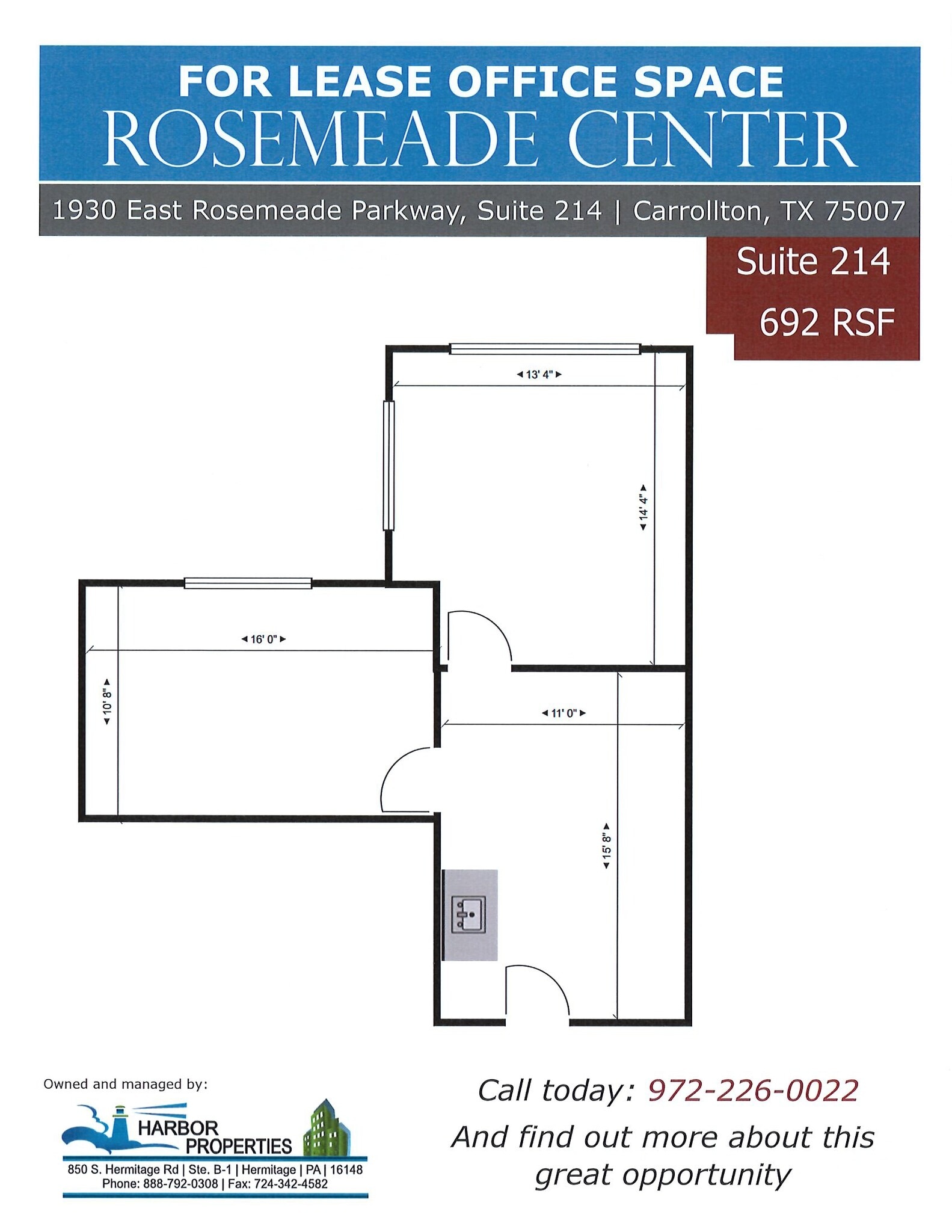 1930 E Rosemeade Pky, Carrollton, TX à louer Plan d’étage- Image 1 de 1