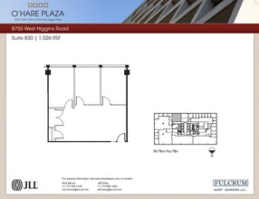 8725 W Higgins Rd, Chicago, IL à louer Plan d  tage- Image 1 de 1