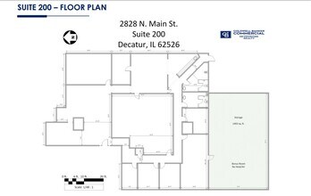 2828 N Main St, Decatur, IL à louer Plan d’étage- Image 2 de 2