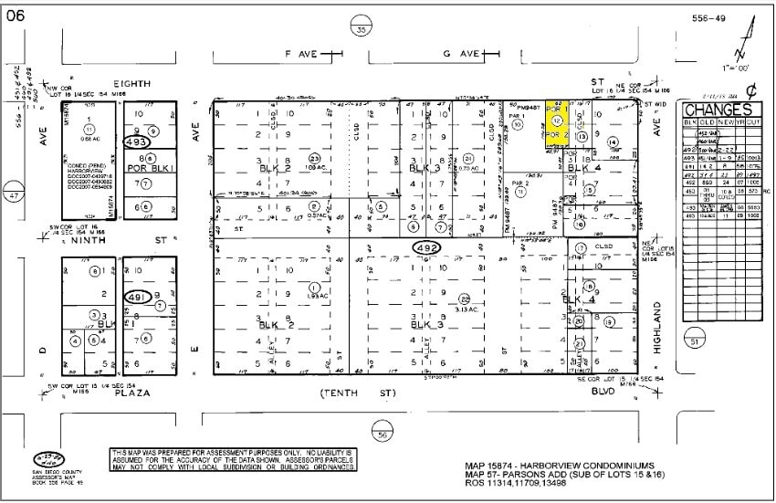 718 E 8th St, National City, CA for sale - Plat Map - Image 2 of 9