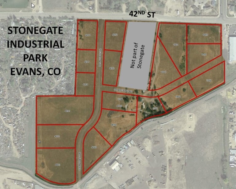 4201 Stonegate Dr, Evans, CO for sale Aerial- Image 1 of 5