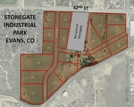 4201 Stonegate Dr, Evans, CO - AÉRIEN  Vue de la carte