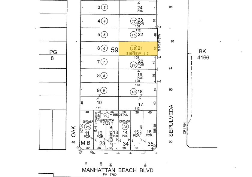 1209 N Sepulveda Blvd, Manhattan Beach, CA à vendre - Plan cadastral - Image 3 de 3