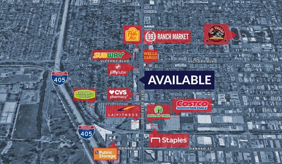 6265 Sepulveda Blvd, Van Nuys, CA for lease - Aerial - Image 2 of 5