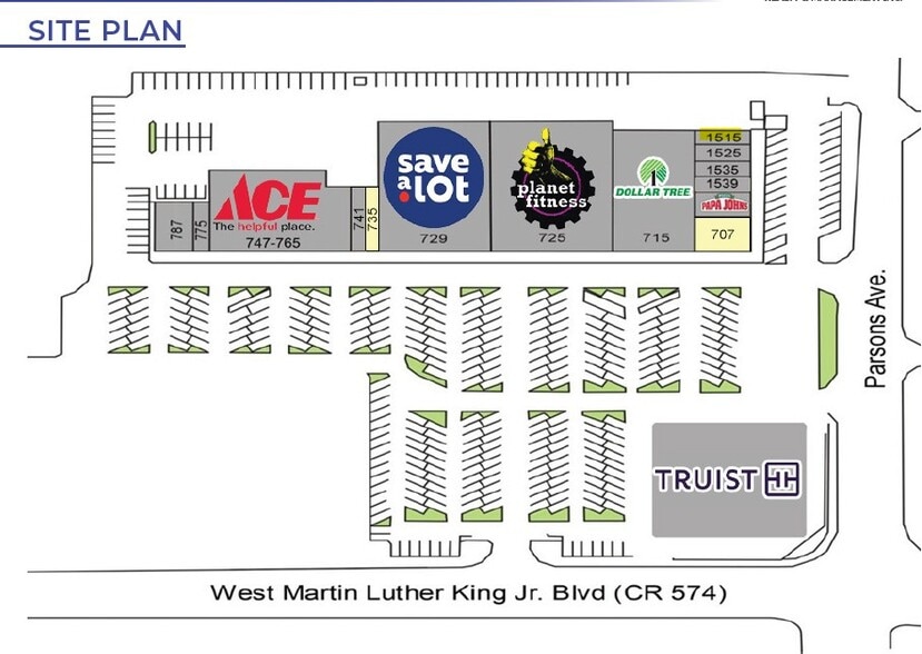 725 Martin Luther King Blvd, Seffner, FL for lease - Site Plan - Image 2 of 2
