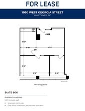 1030 W Georgia St, Vancouver, BC à louer Plan d’étage- Image 1 de 1