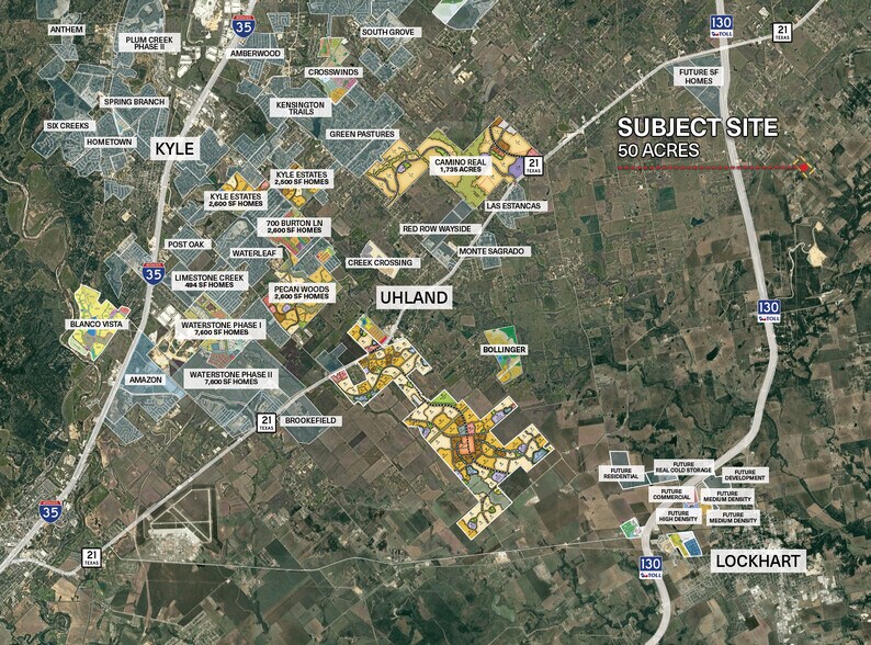 705 Homann rd, Lockhart, TX à vendre - Aérien - Image 3 de 4