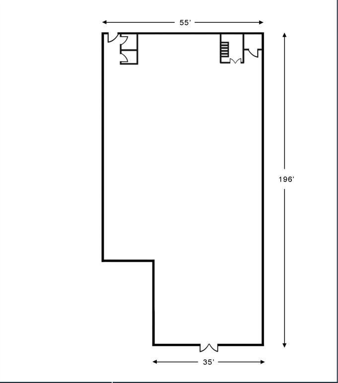 614 Avenue Of The States, Chester, PA à louer Plan d’étage- Image 1 de 1