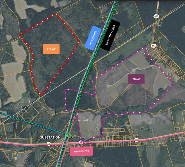 Plus de détails pour 8403 Sussex Dr, Stony Creek, VA - Terrain à vendre