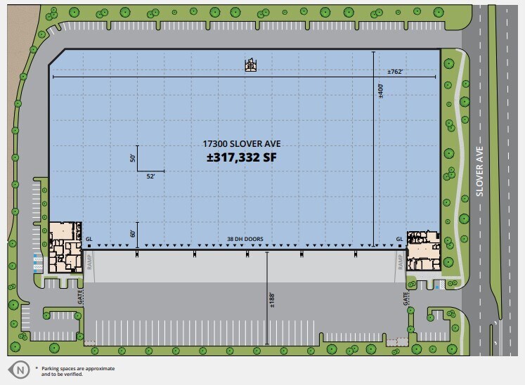 17300 Slover Ave, Fontana, CA for lease Site Plan- Image 1 of 1