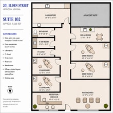 201-203 Elden St, Herndon, VA à louer Plan d’étage- Image 1 de 2
