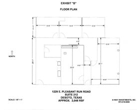 1229-1231 E Pleasant Run Rd, DeSoto, TX for lease Floor Plan- Image 1 of 13