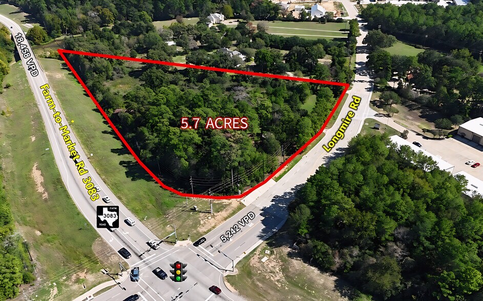 1938 Longmire Rd, Conroe, TX à vendre - Aérien - Image 3 de 5