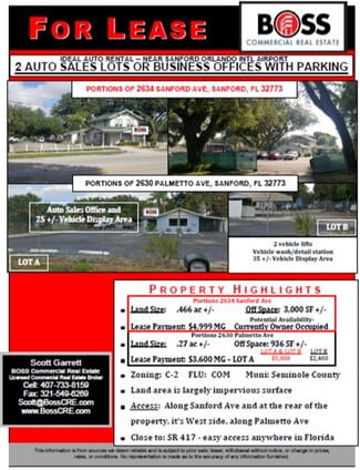 More details for 2634 Sanford Ave, Sanford, FL - Retail for Lease
