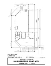 5407-5419 Bandera Rd, San Antonio, TX à louer Plan d  tage- Image 1 de 1